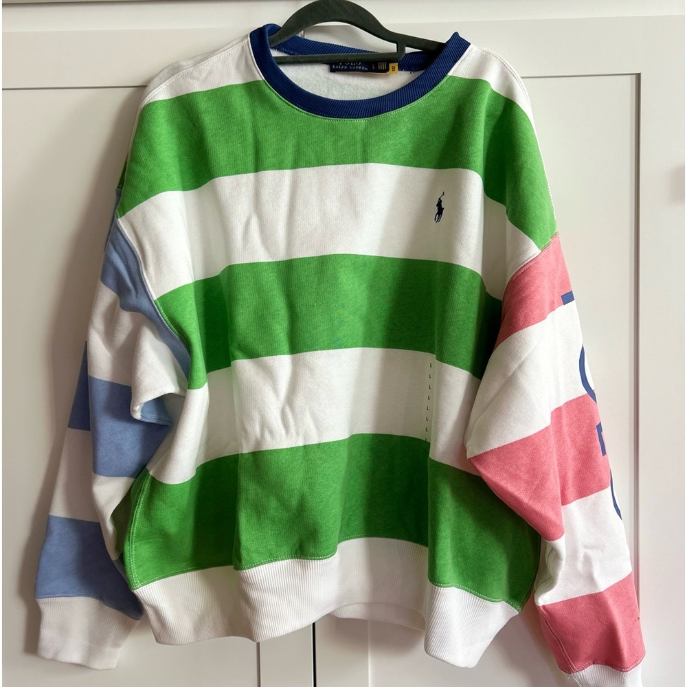 Ralph Lauren Polo Striped Sweatshirt size L